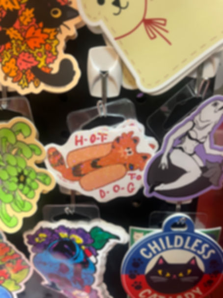 “H-O-T T-O D-O-G” Holographic Garftacular Sticker