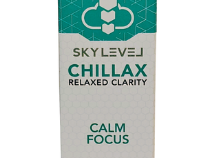 Sky Level Chillax natural relaxation tincture supporting calm focus and a balanced mood.