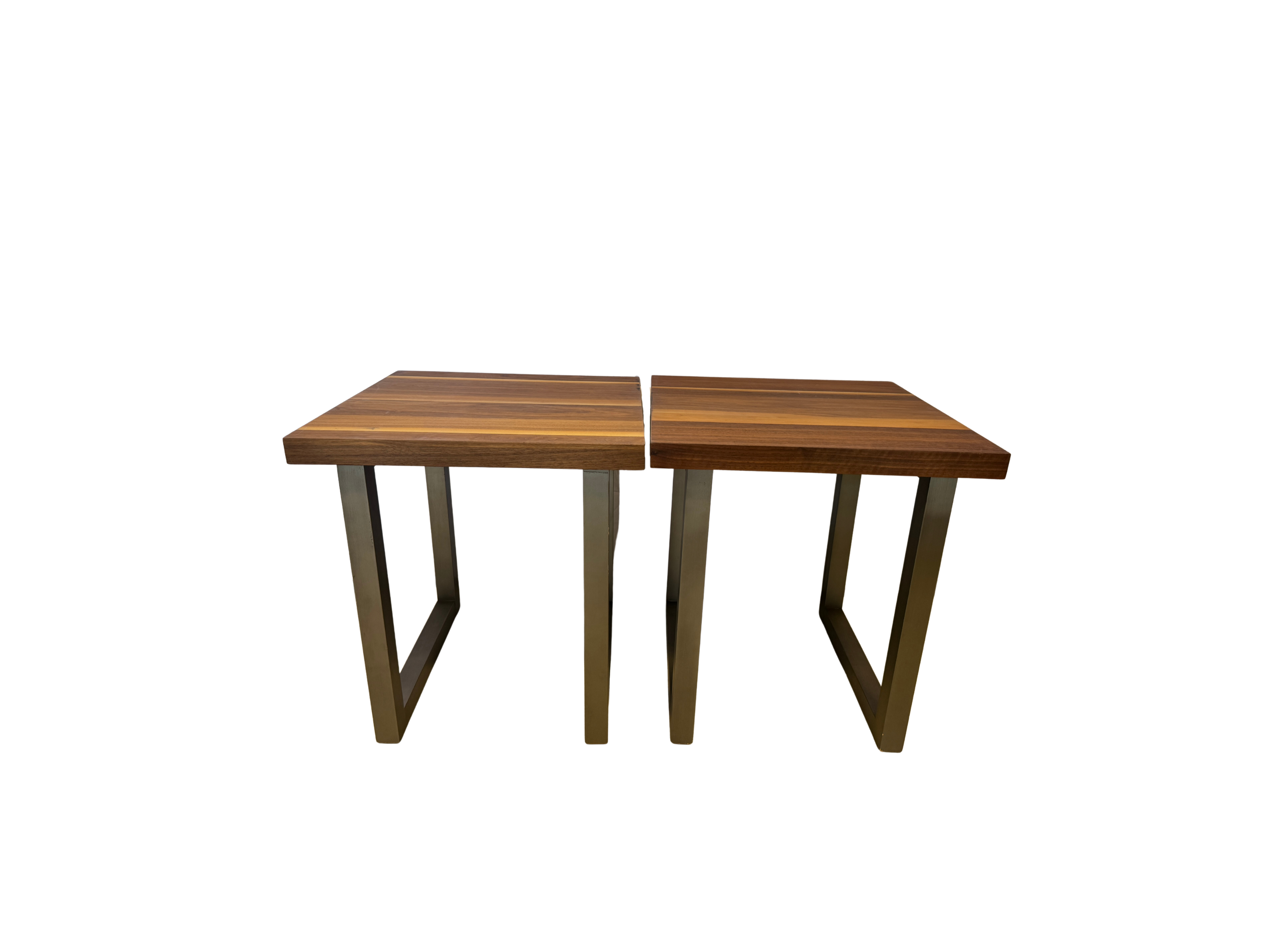 Modern Wood Accent Side Tables 