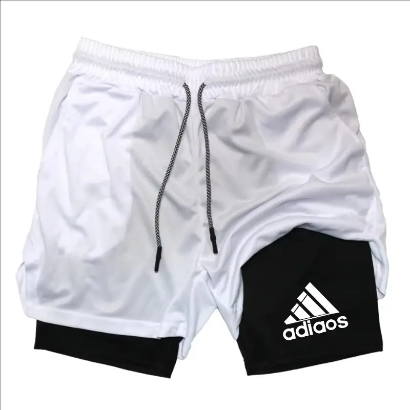 Miniatura: Short Masculino de Compressão 2 em 1 – Performance Máxima para Treino e Corrida