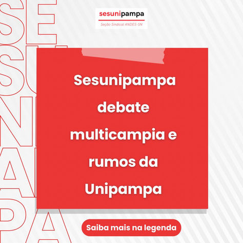 Sesunipampa debate multicampia e rumos da Unipampa