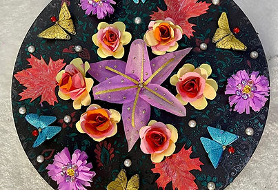 Origami Floral Shimmering Mandala