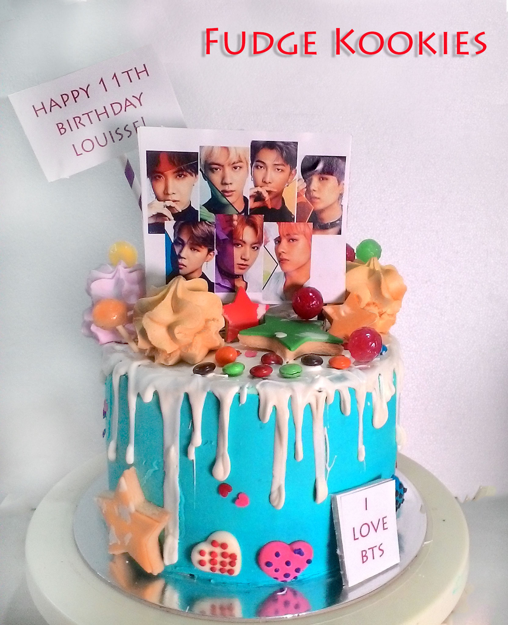 Army Cake Design Bts BTS Birthday Cake Bts cake, 14th