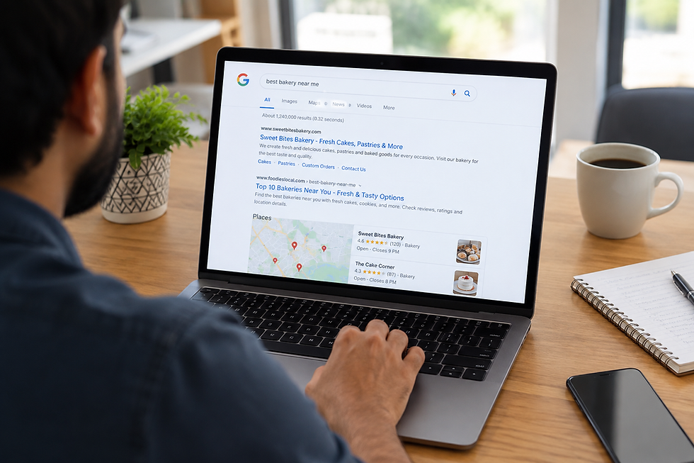 SEO helping a small business improve its online search visibility