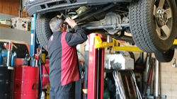 bossman working on truck