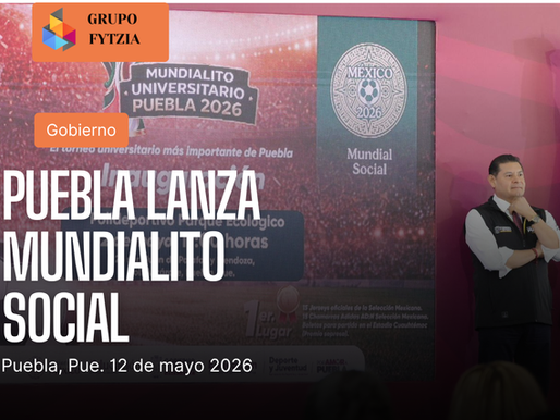Gobierno de Puebla impulsa “Mundialito Social” rumbo a la Copa del Mundo 2026
