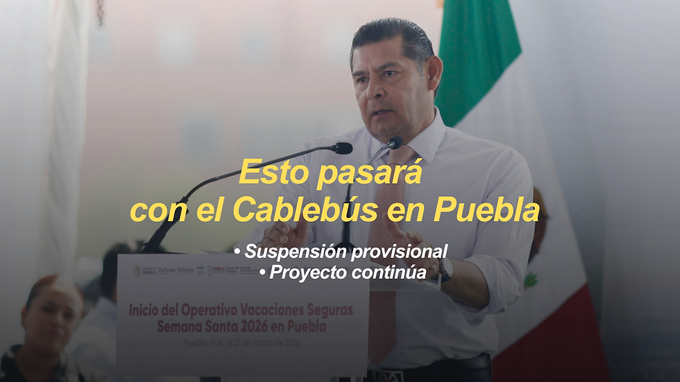 Gobierno de Puebla atenderá suspensión del Cablebús y garantiza apego a la ley