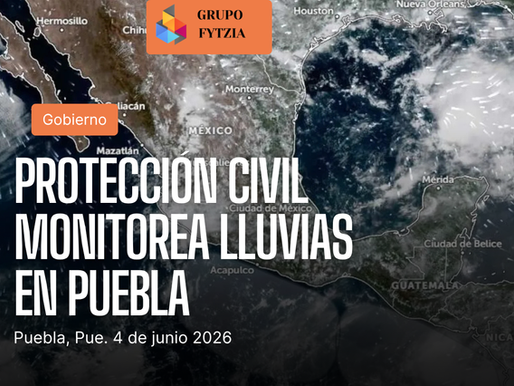 Gobierno de Puebla mantiene vigilancia permanente por temporal lluvioso