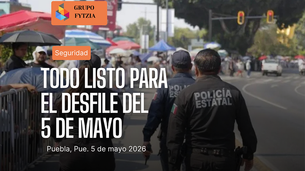 Armenta garantiza seguridad y logística para desfile del 5 de Mayo en Puebla