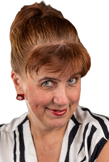 Portrait photo of Catherine Varadi, the founder of Golden Duck Gallery