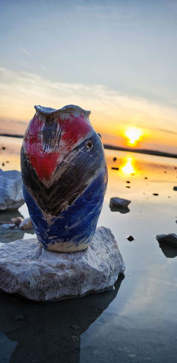 Storyteller ceramic by atayal tribe