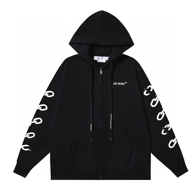Thumbnail: Off White Chain Link Arrow Black Hoodie