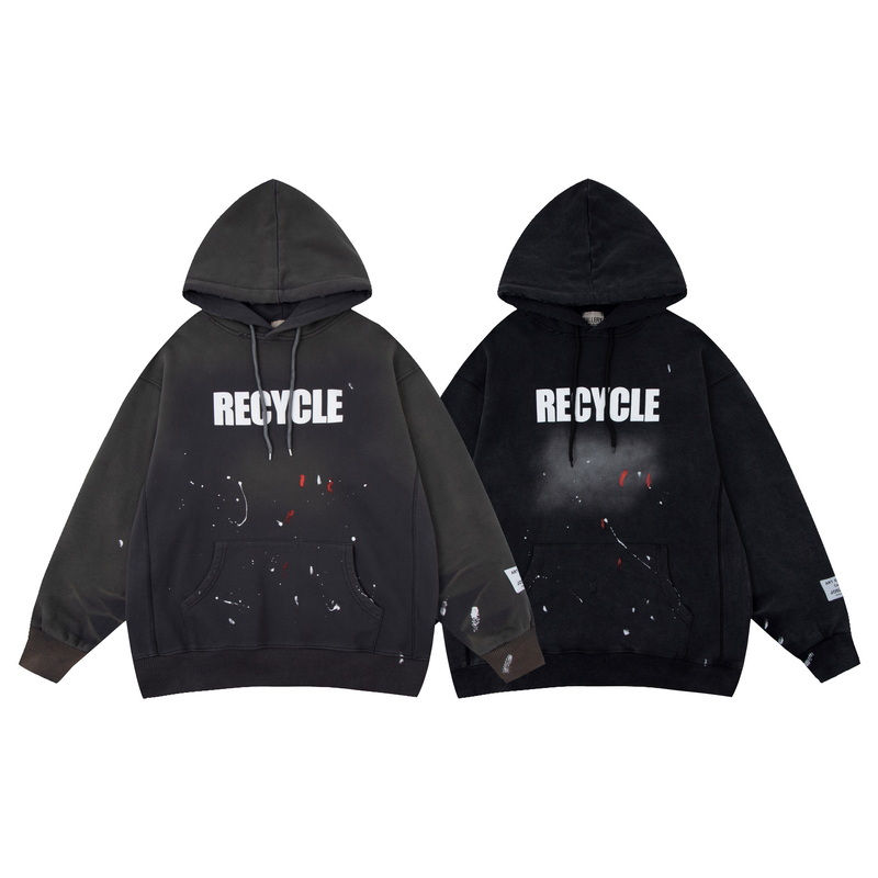 Gallery Dept RECYCLE Logo Painted Hoodie sweater | replica gallery dept