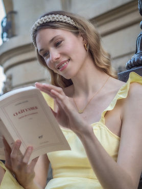 bandeau couture tricoté main, bès paris