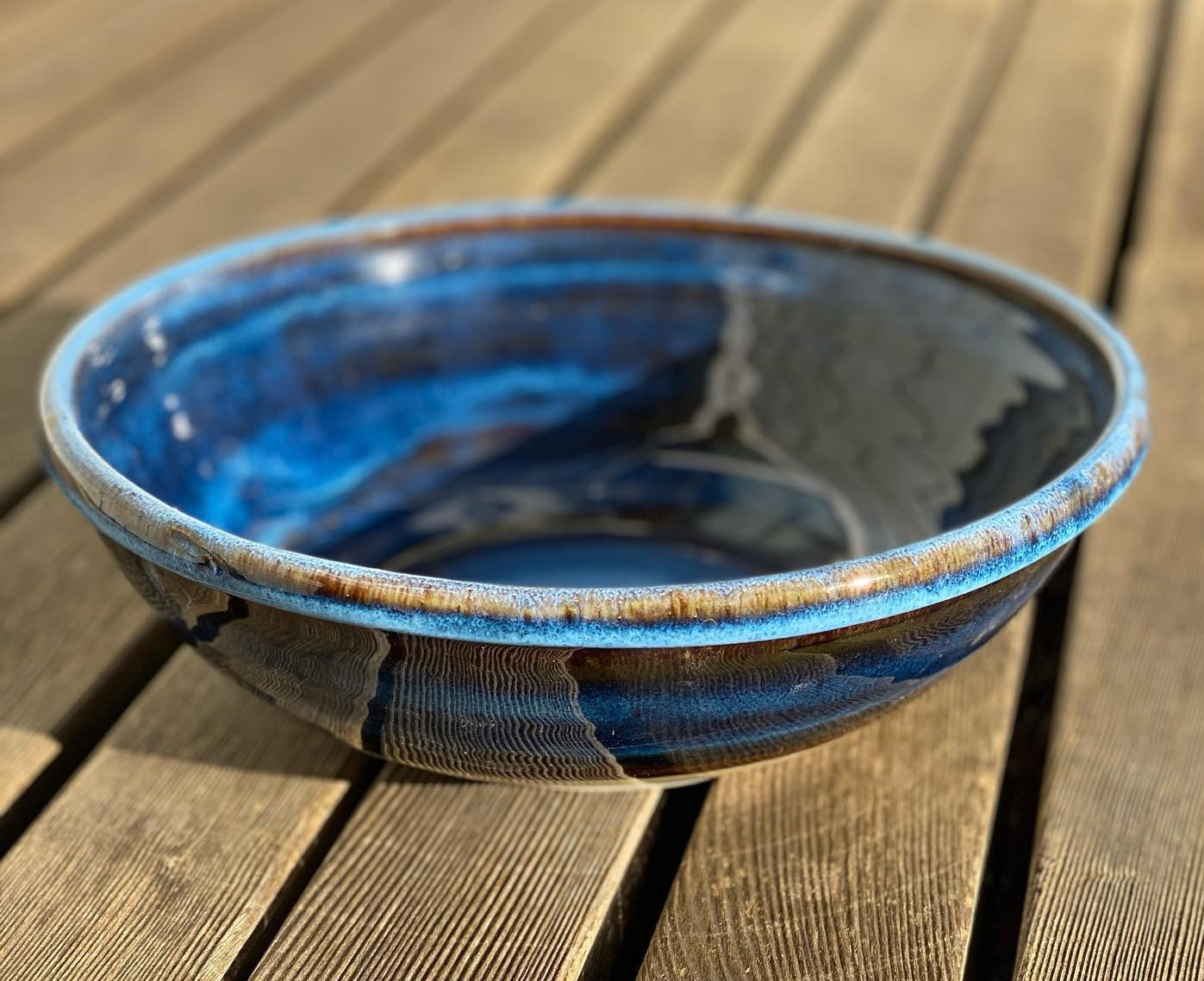 XL Blue Fruit/Centerpiece Bowl