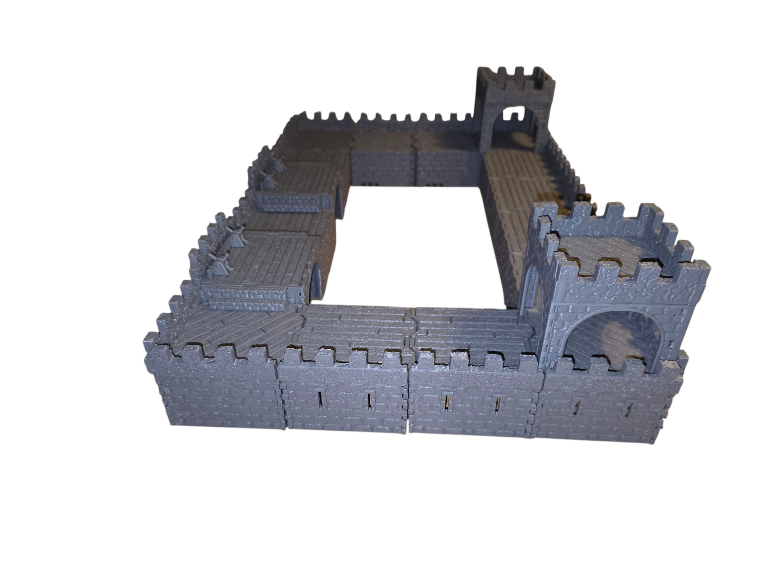 Zombicide White Death Castillo Muros Escenografia