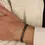 Thumbnail: Men's Black Stone Silver Bracelet