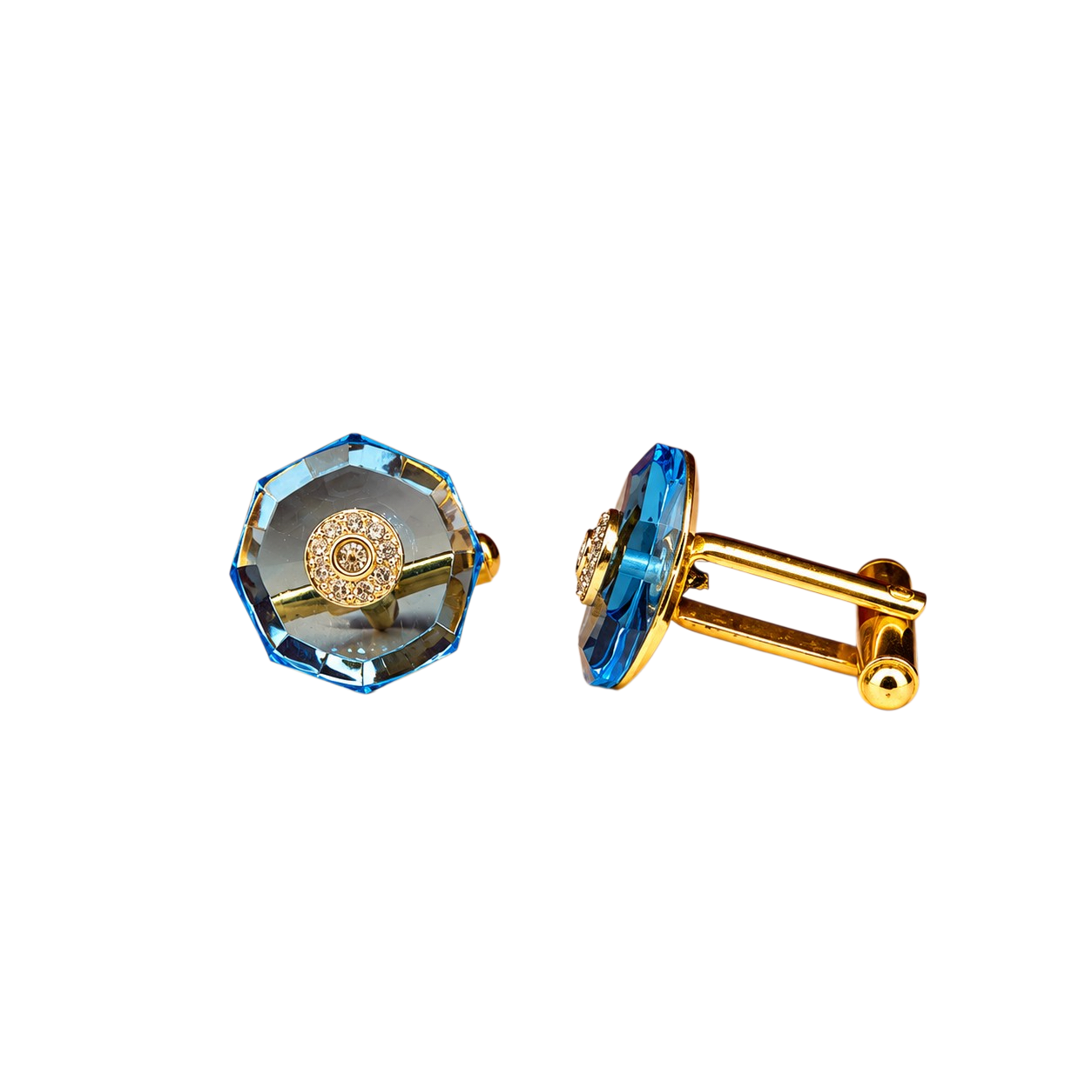 The Prism Cufflinks — Azure Blue