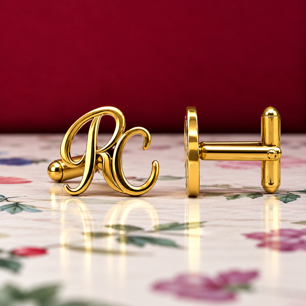 Thumbnail: Initial Cufflinks — Custom Made