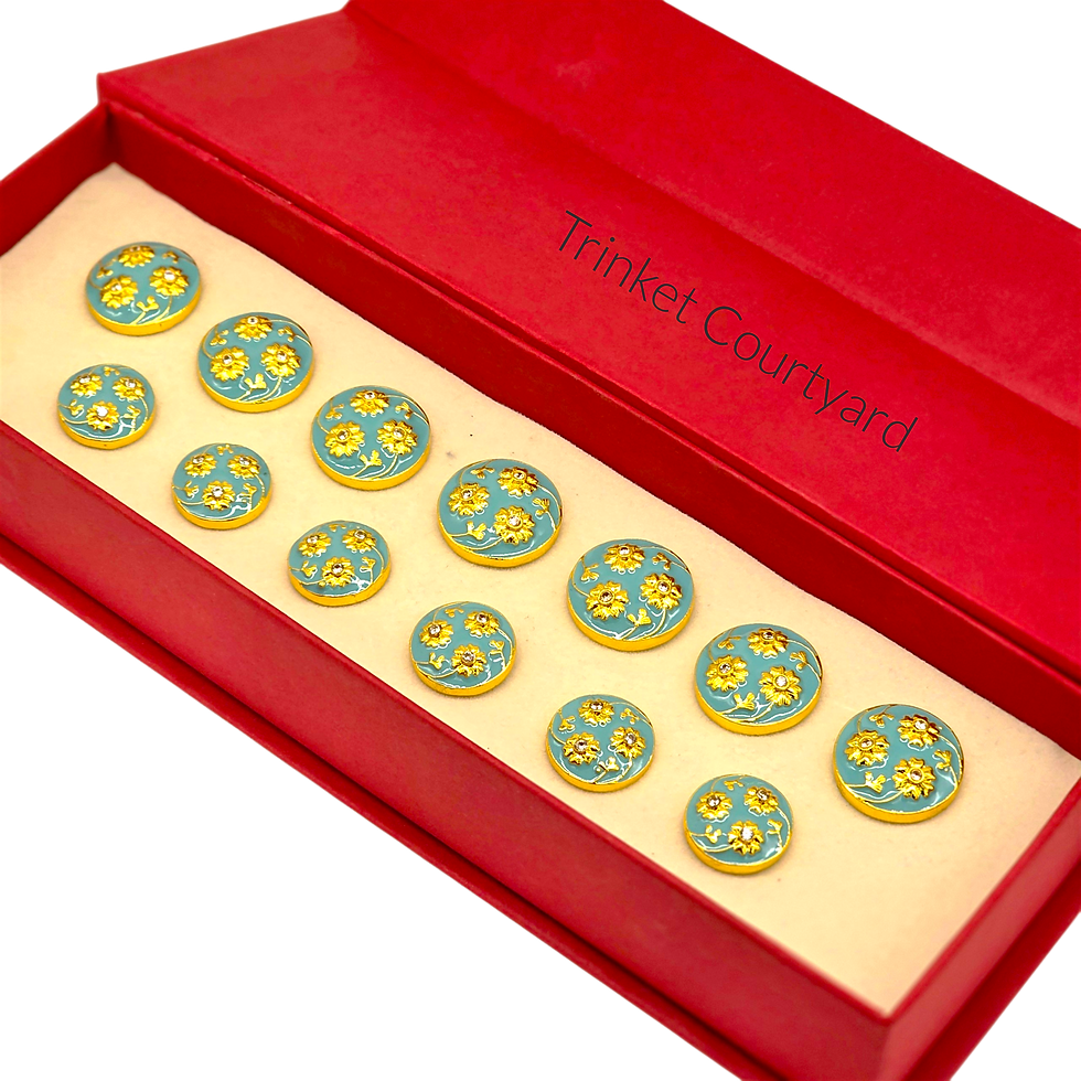 Thumbnail: Bloomé Buttons- Turquoise