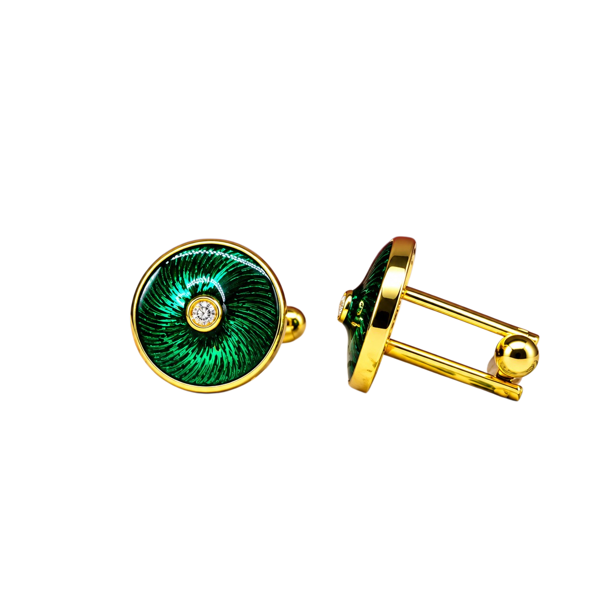 Nova – Emerald Green Cufflinks