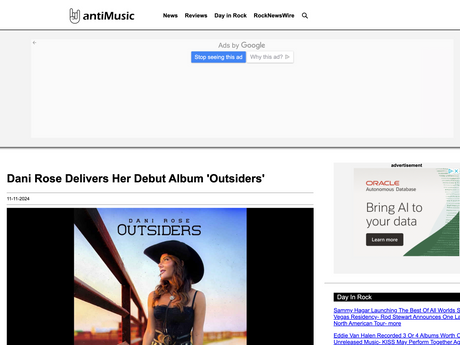 ANTIMUSIC: Dani Rose Delivers Her Debut Album 'Outsiders'