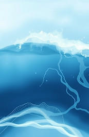 ocean wave inspired abstract art in soft blues and low contrast.jpg