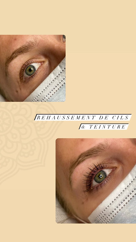 rehaussement de cils