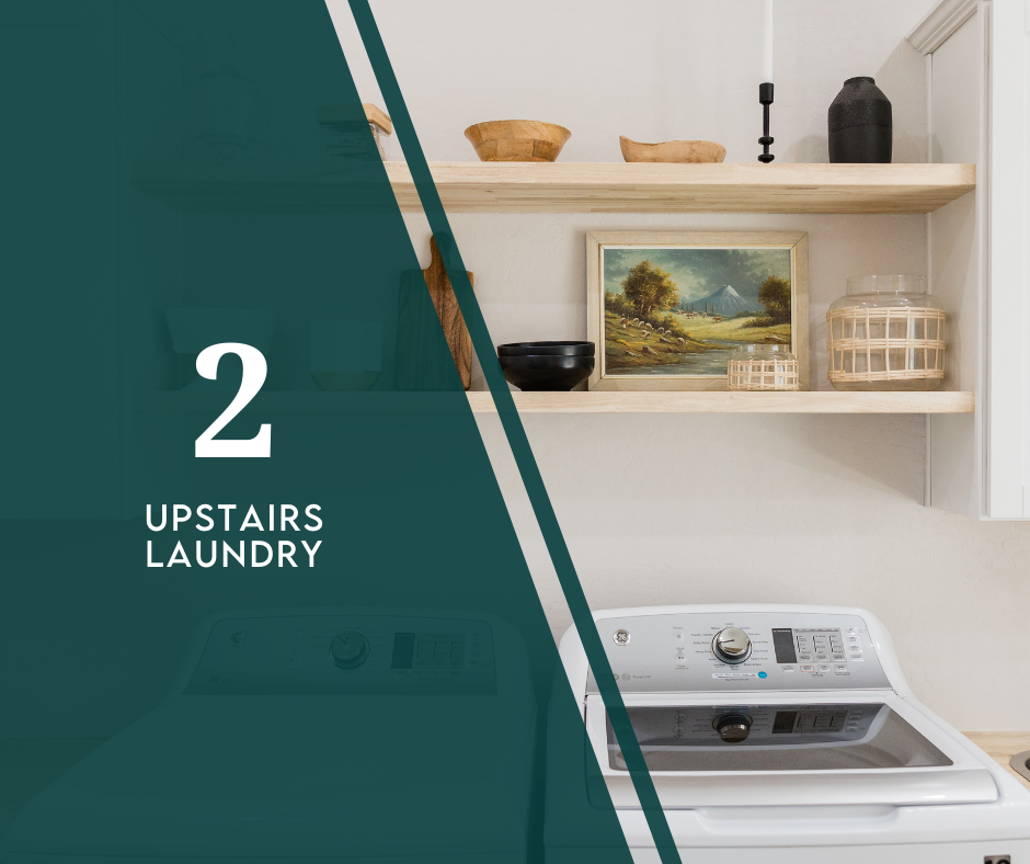 laundry room built in upstairs