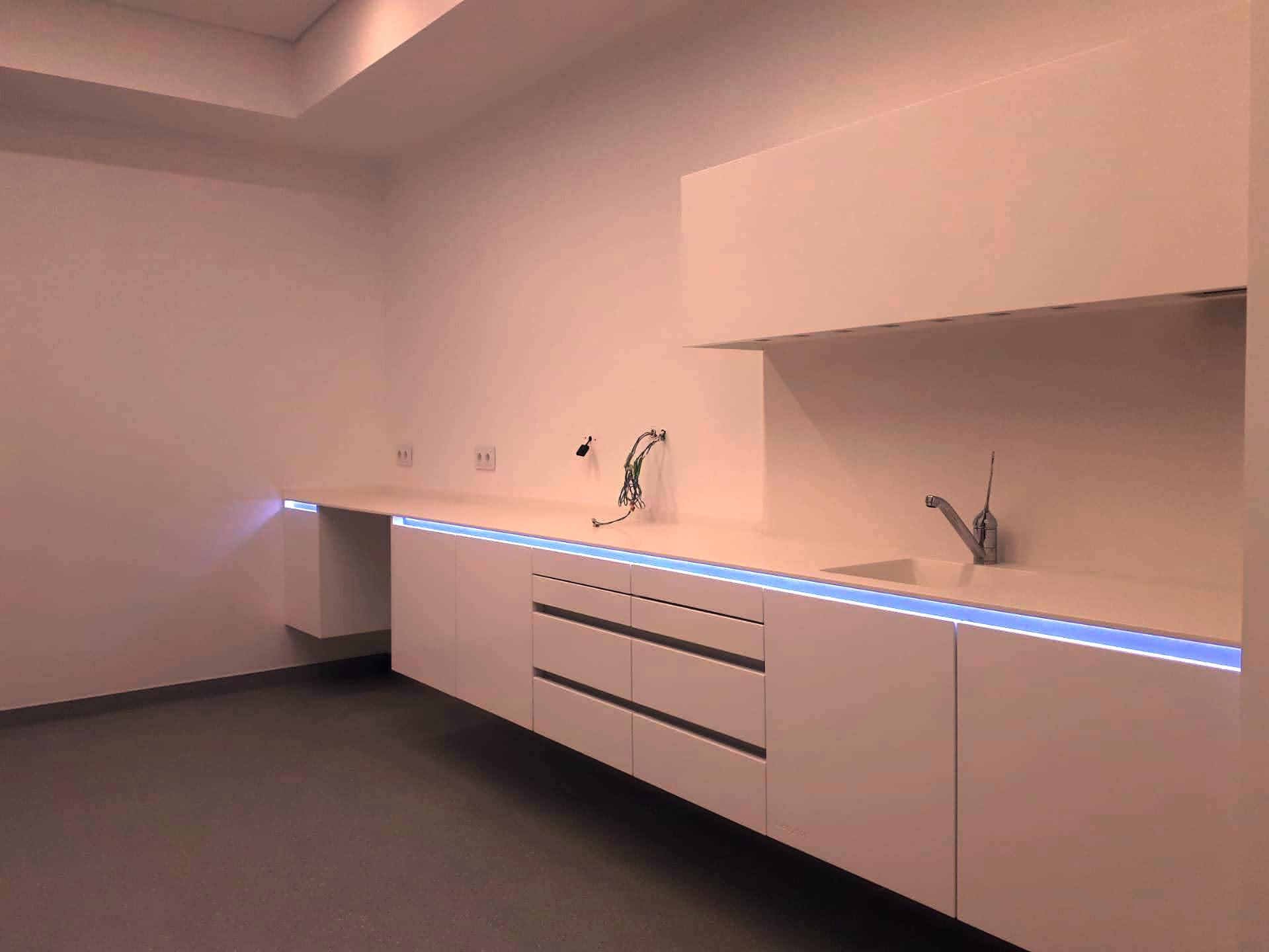 iluminação led no perfil