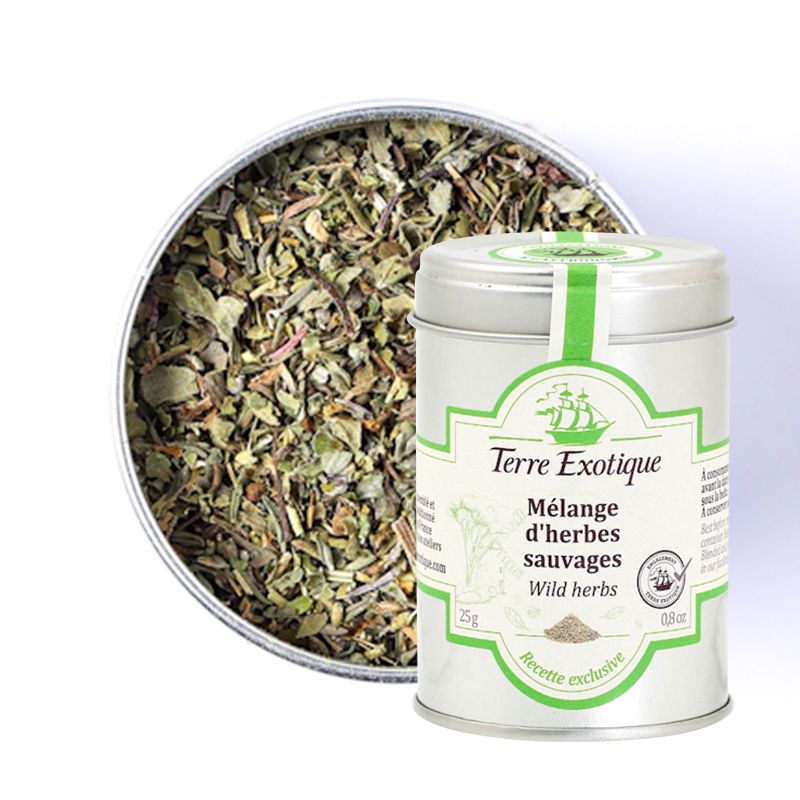 Mélange d’herbes sauvages – 25 g – Terre Exotique