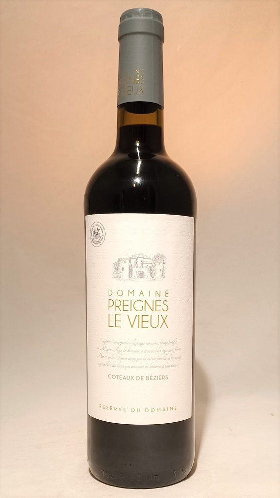 Coteaux de Béziers rouge – Cuvée Réserve – Preignes le Vieux