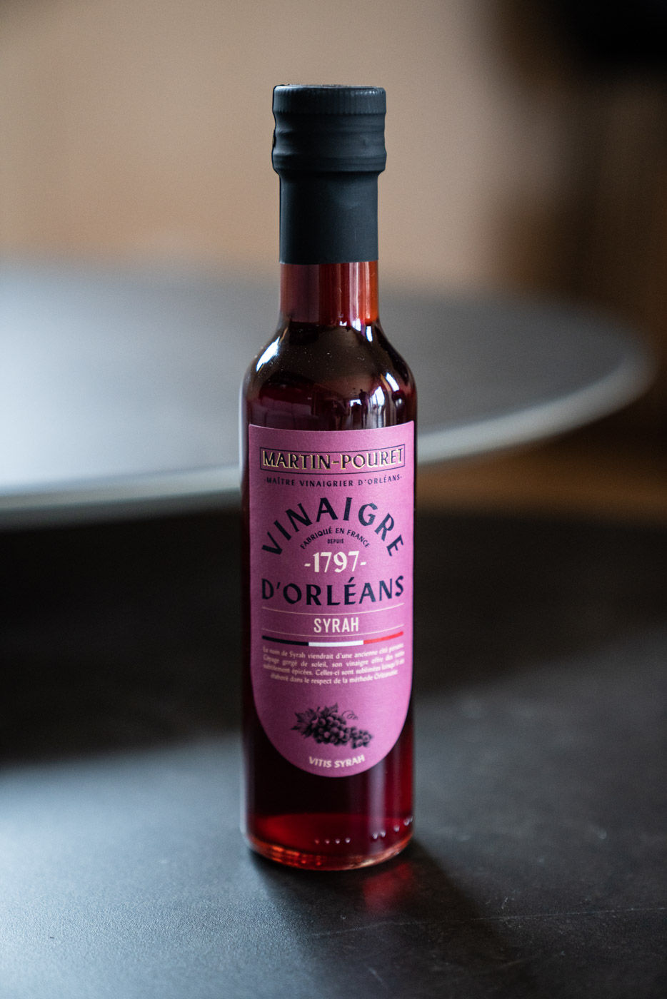 Vinaigre d’Orléans au cépage syrah – Martin Pouret