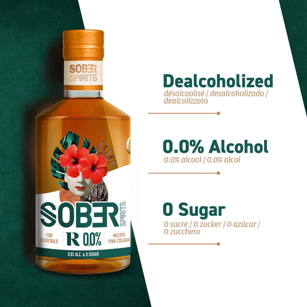 Alternative sans alcool au rhum – 0,0 % – Sober Spirits