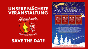 3. Adventssingen der Niederbühler und Förcher Vereine