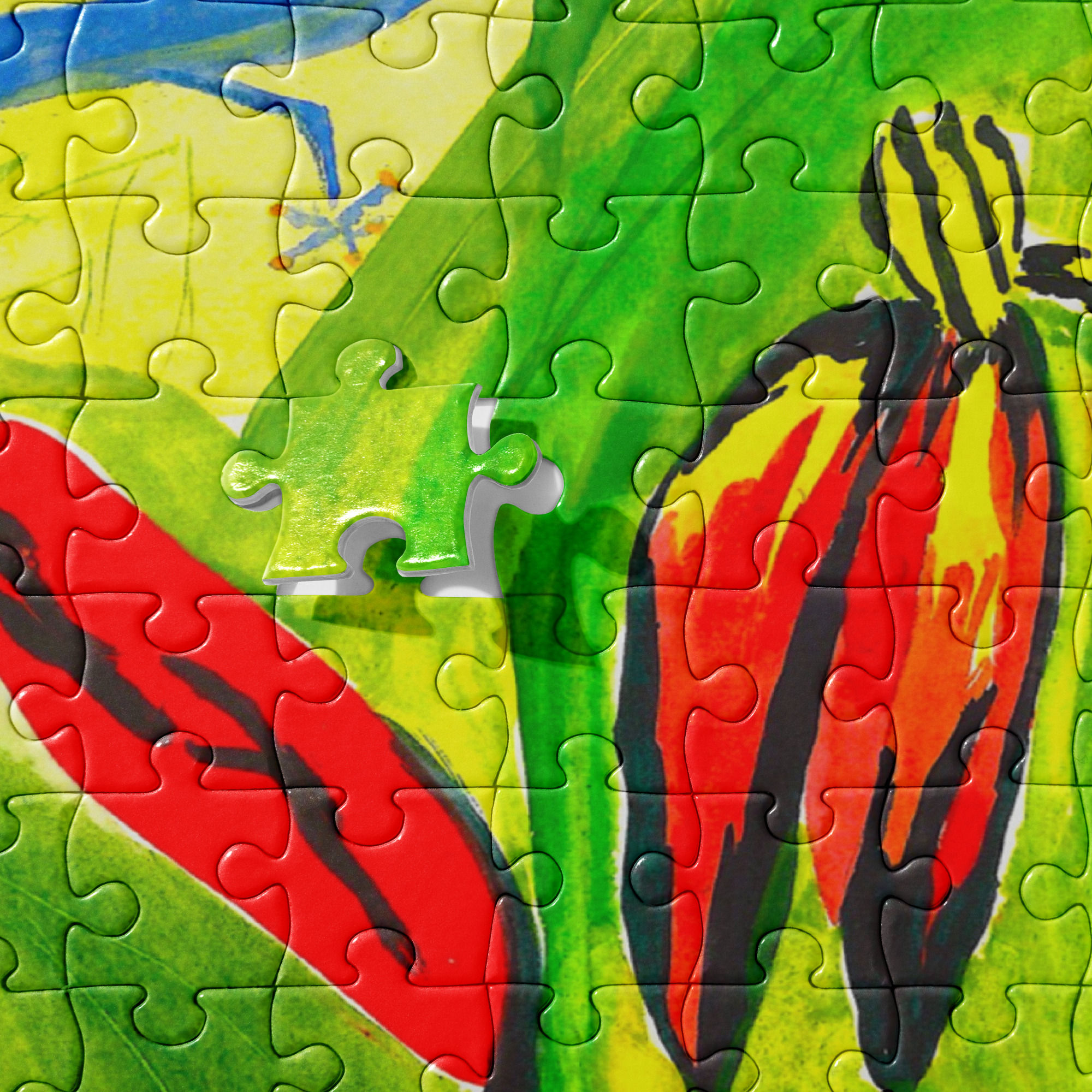 CUBAN BLUE ANOLES JIGSAW PUZZLE