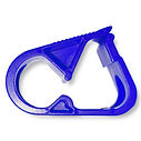 CLAMP ON/OFF POUR TUBE ØE 5.5-6.8mm - PP BLEU
