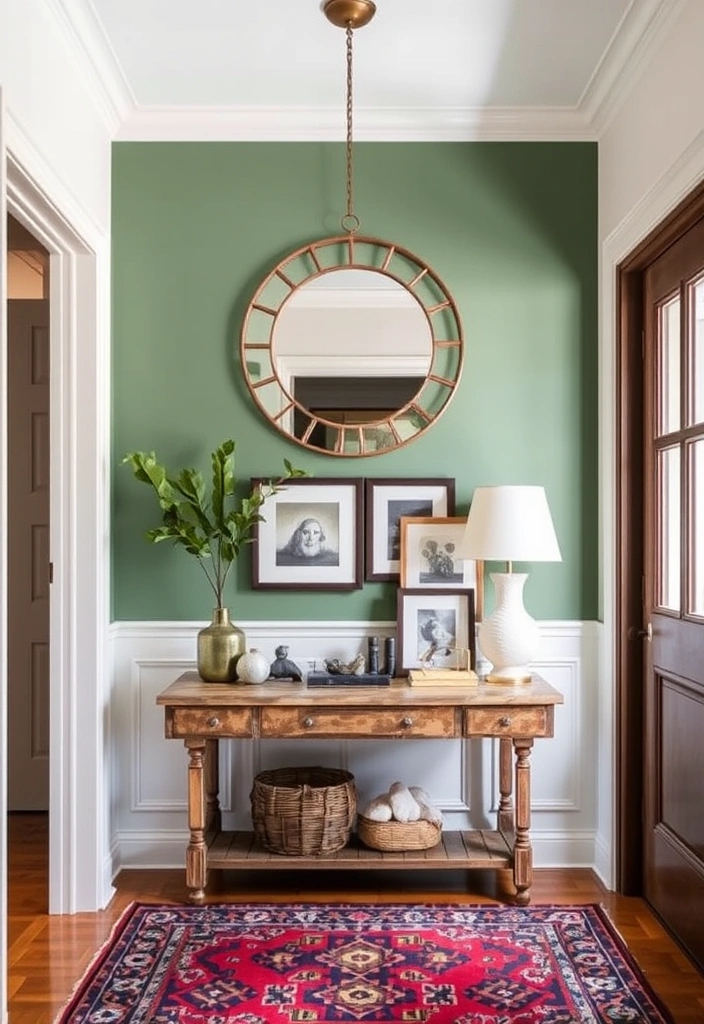 14 Entryway Ideas That'll Make a Stunning First Impression (Your Guests Will Be Amazed!) - 7. Colorful Accent Walls
