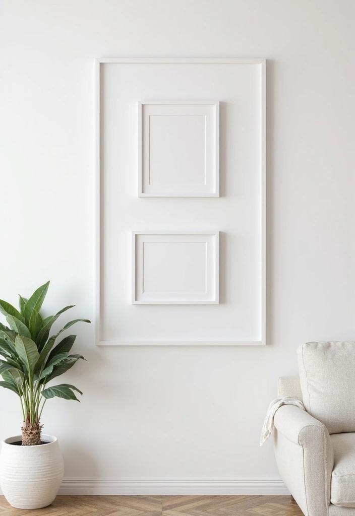 14 Minimalist Decor Hacks That Embrace Sustainable Living in Style! - 10. Minimalistic Art Displays