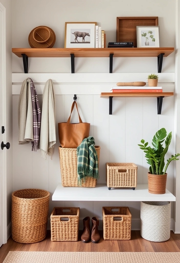 14 Entryway Ideas That'll Make a Stunning First Impression (Your Guests Will Be Amazed!) - 5. Stylish Storage Solutions