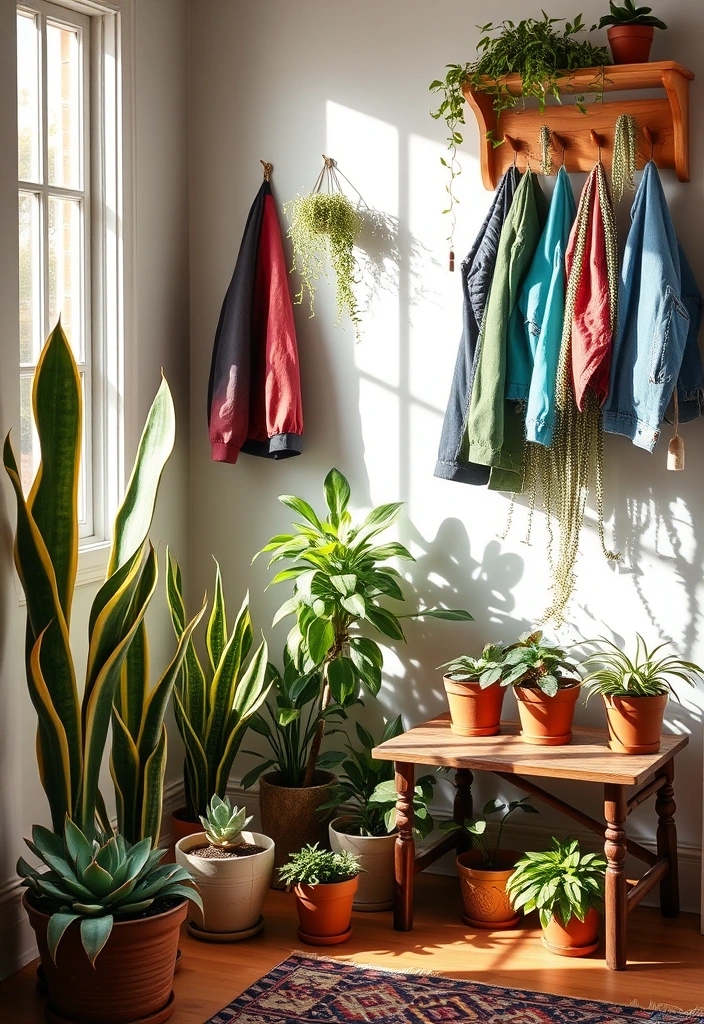 14 Entryway Ideas That'll Make a Stunning First Impression (Your Guests Will Be Amazed!) - 4. Natural Elements and Greenery