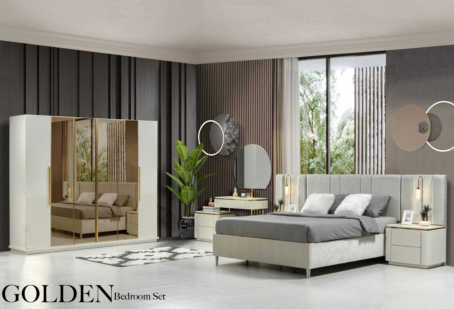 GOLDEN 6 KAPILI KARYOLALI YATAK ODASI TAKIMI (AÇIKLAMAYI OKUYUNUZ )