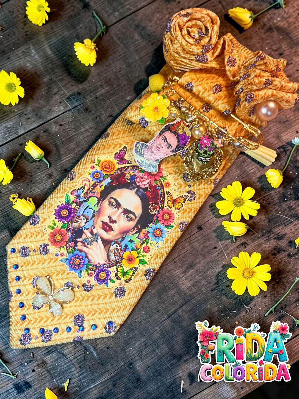 Miniature : 🌺✨ Lavallière « Frida Colorida » – Création Artisanale Unique ✨🌺
