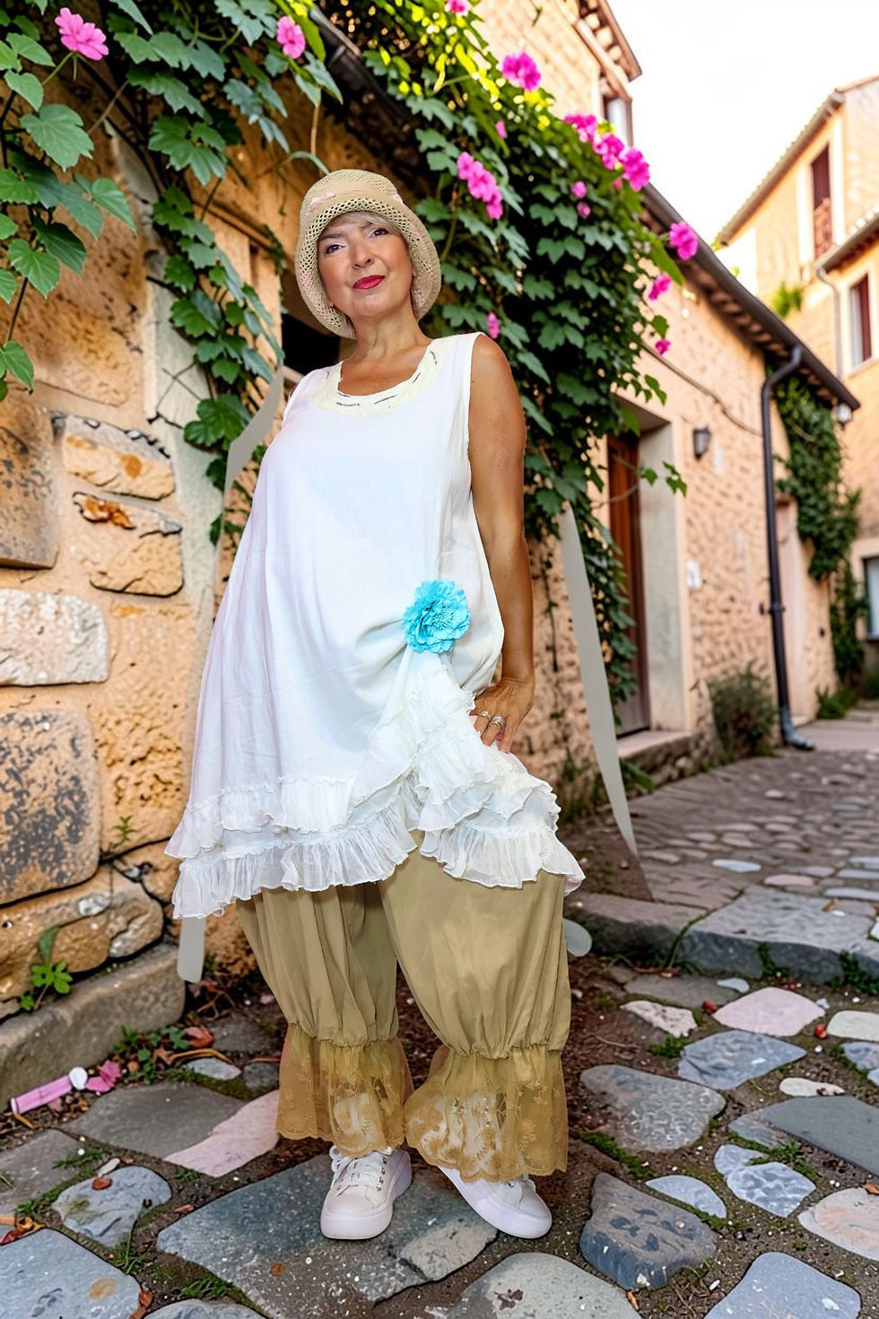 Miniature : 🌿 Panty bohème camel – Douceur & Élégance