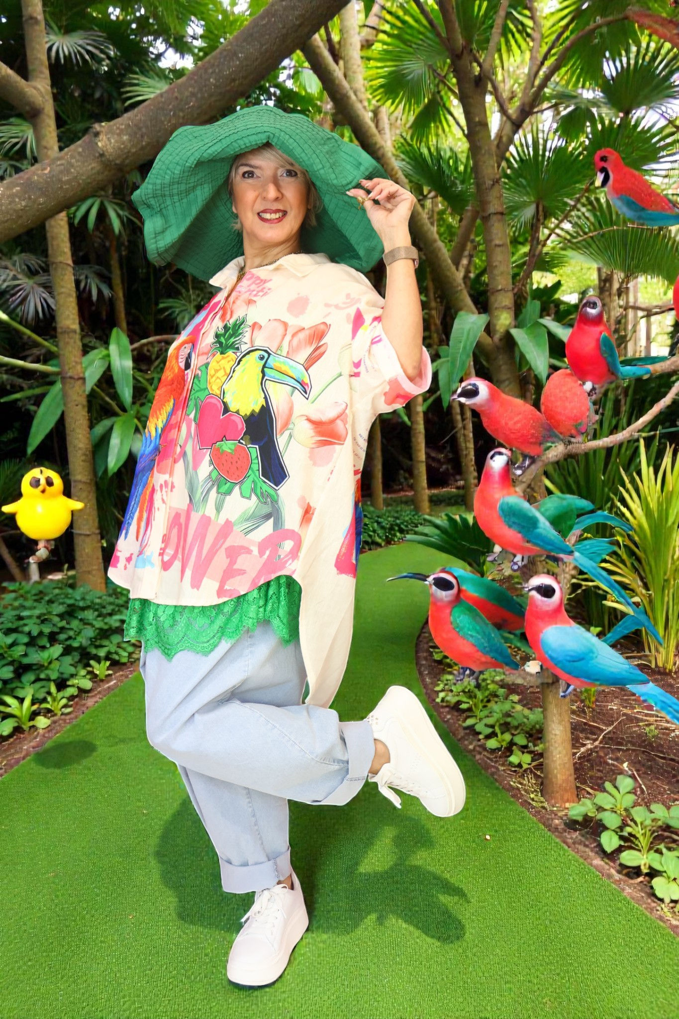 Chemise Tropical Love – Évasion colorée et esprit libre