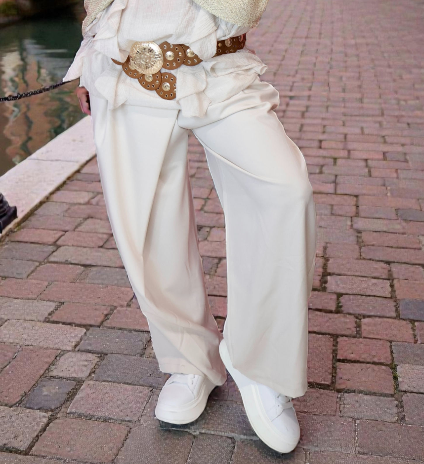 PANTALON porte feuille BEIGE