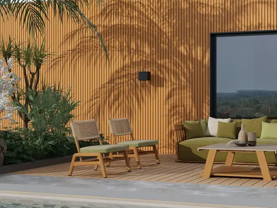 lambrin para exterior, lambrin wpc exterior, wallcladding, muros de pvc exterior, 
