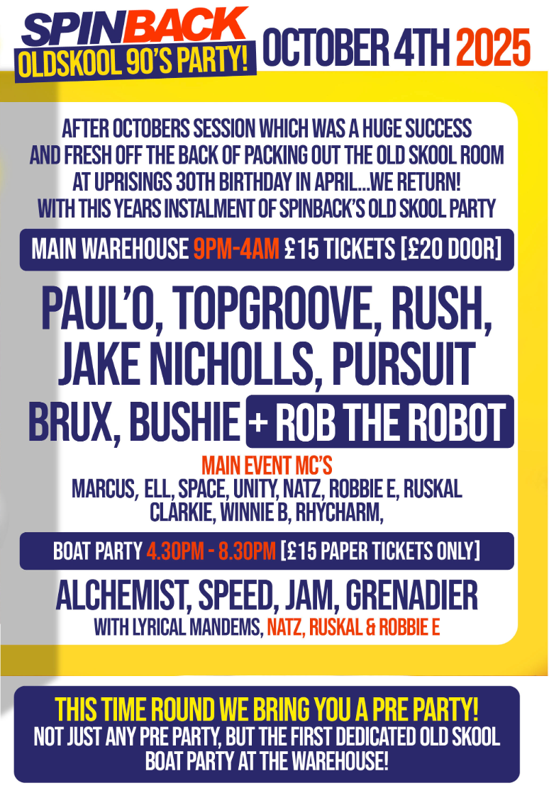 SPINBACK - OldSkool 90's Party