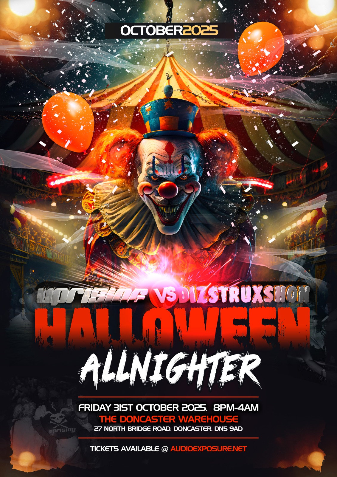 DIZSTRUXSHON vs UPRISING - Halloween all-nighter | Doncaster