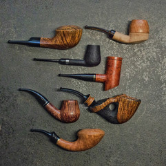 handgefertigte Tabakpfeifen Sammlung (ruetzpipes, Tirol, Österreich)